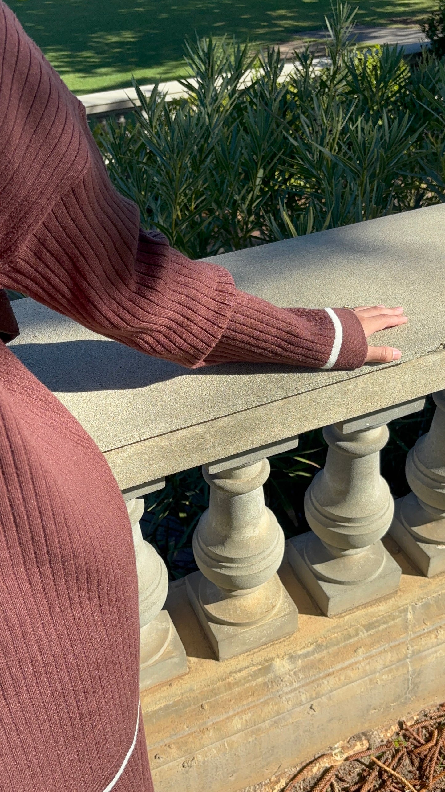 Knit Top and Pant - Brown