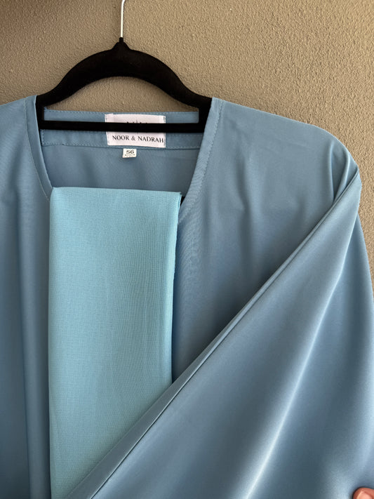 Blue Plain Abaya