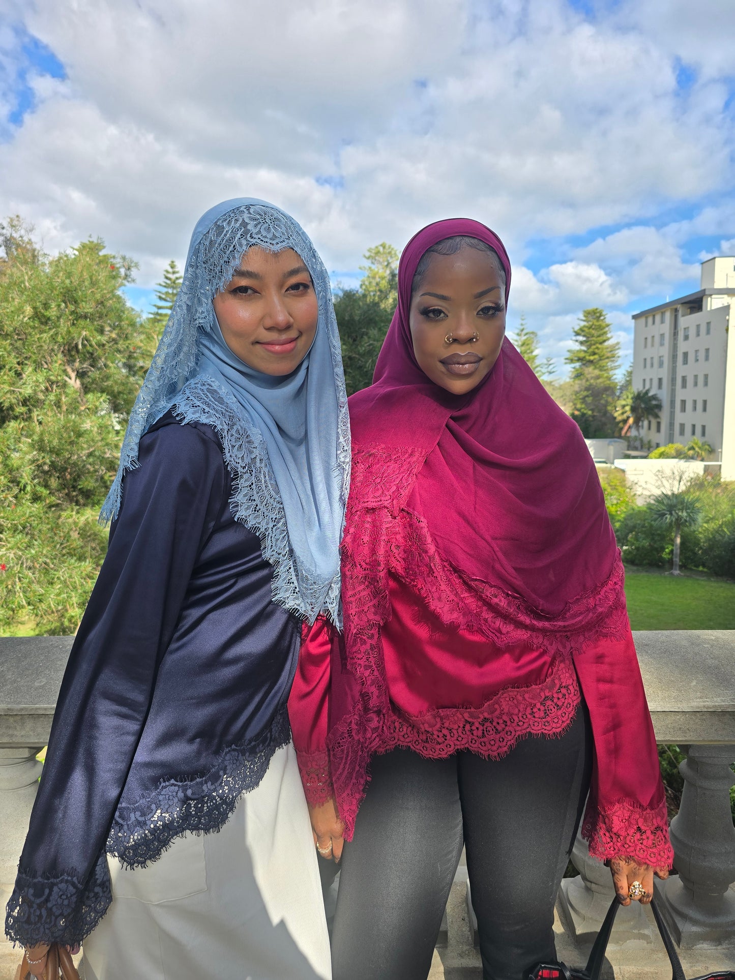 Modal Lace Hijab set