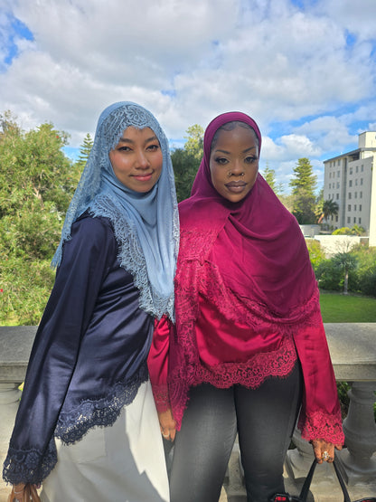 Modal Lace Hijab set