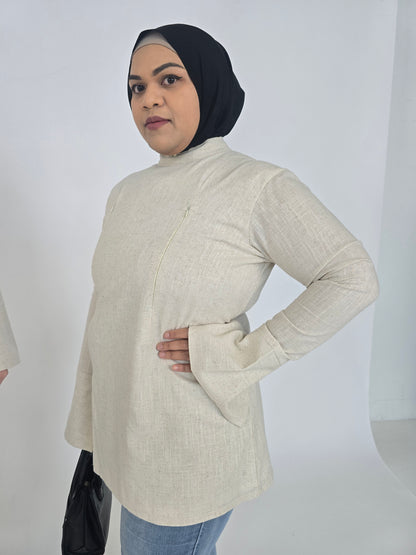 Coastal Linen Blouse