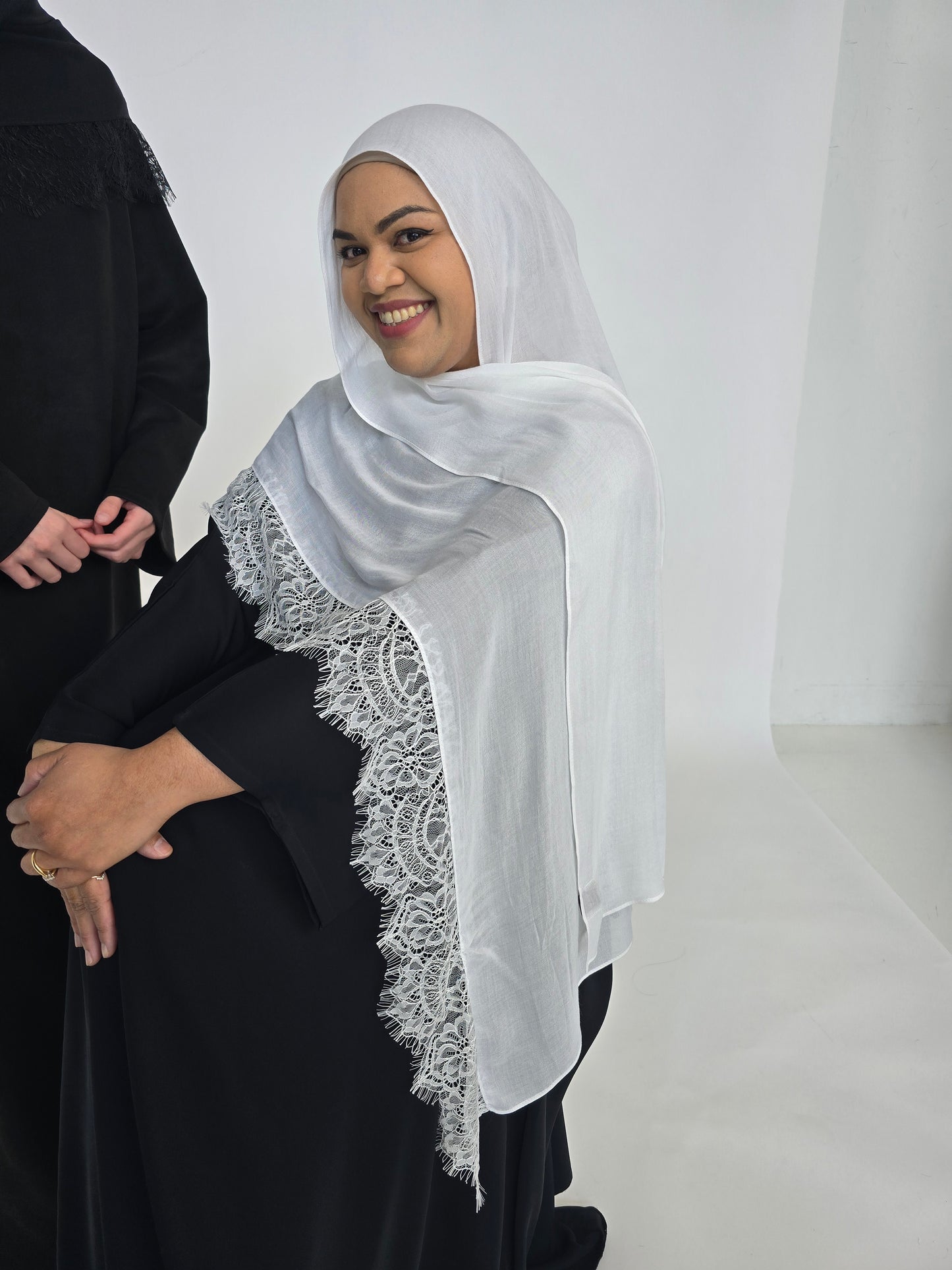 Modal Lace Hijab set