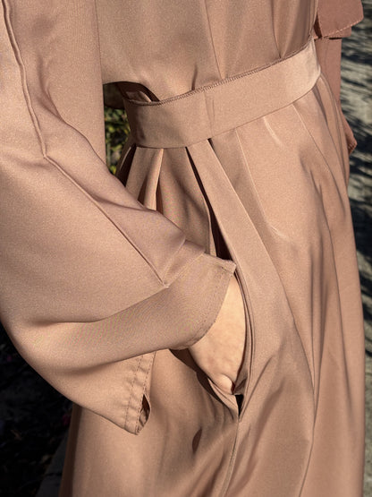 Hazelnut Plain Abaya