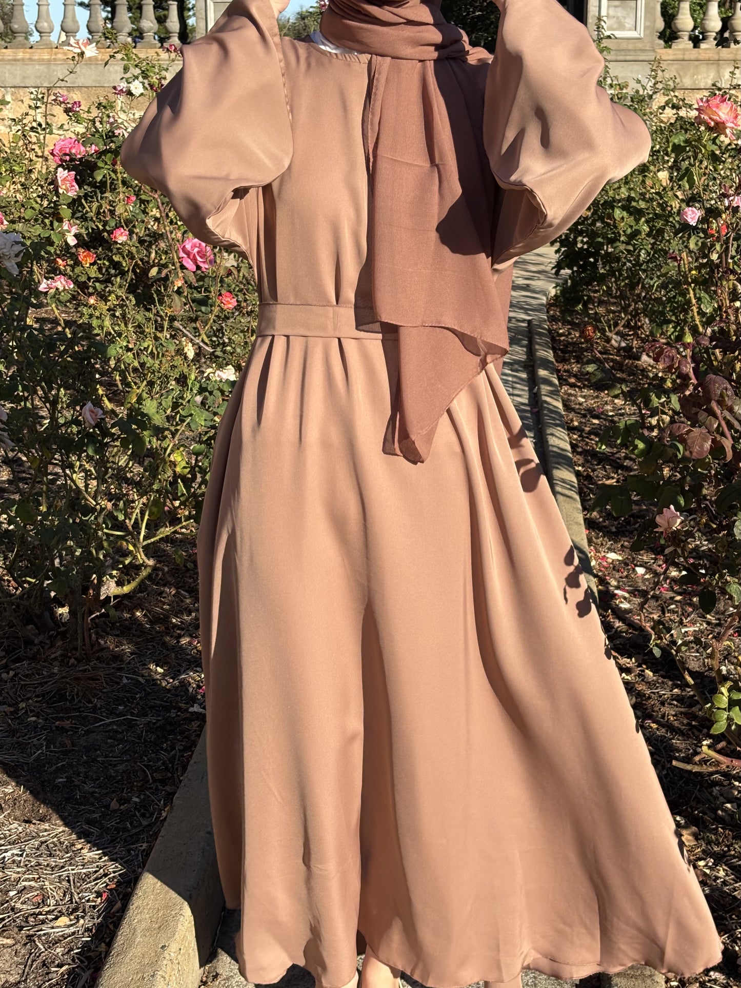 Hazelnut Plain Abaya