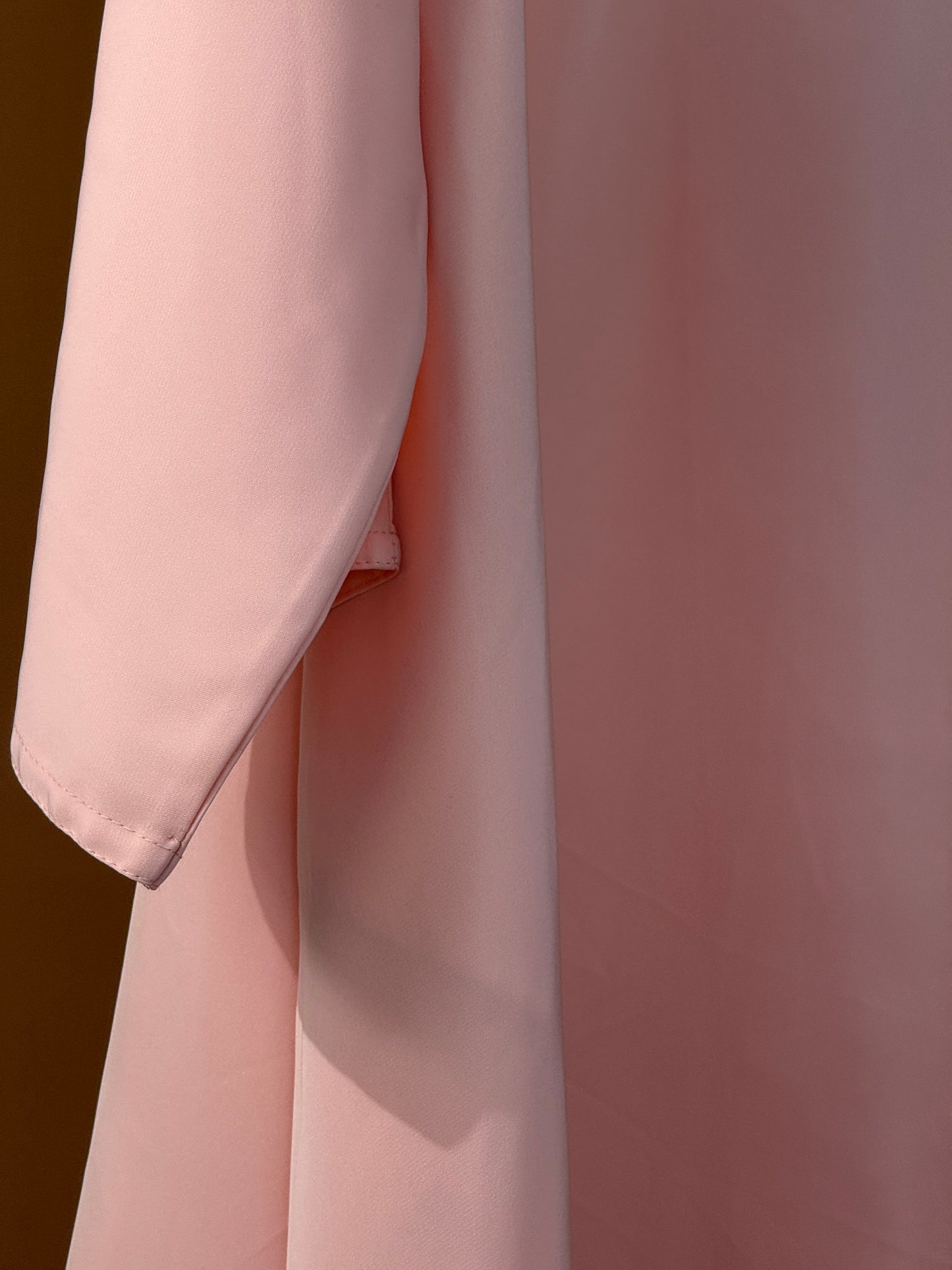 Pink Plain Abaya