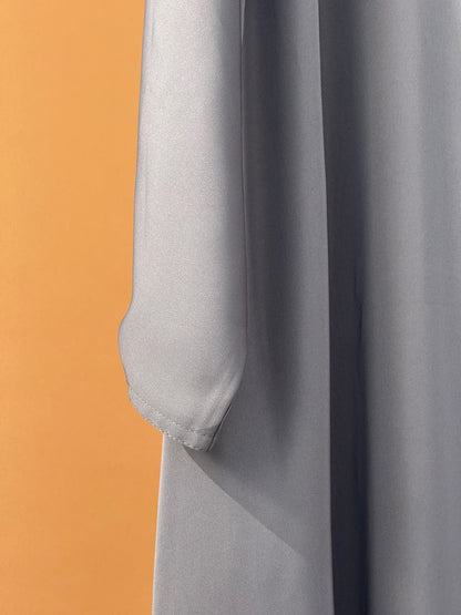 Grey Plain Abaya