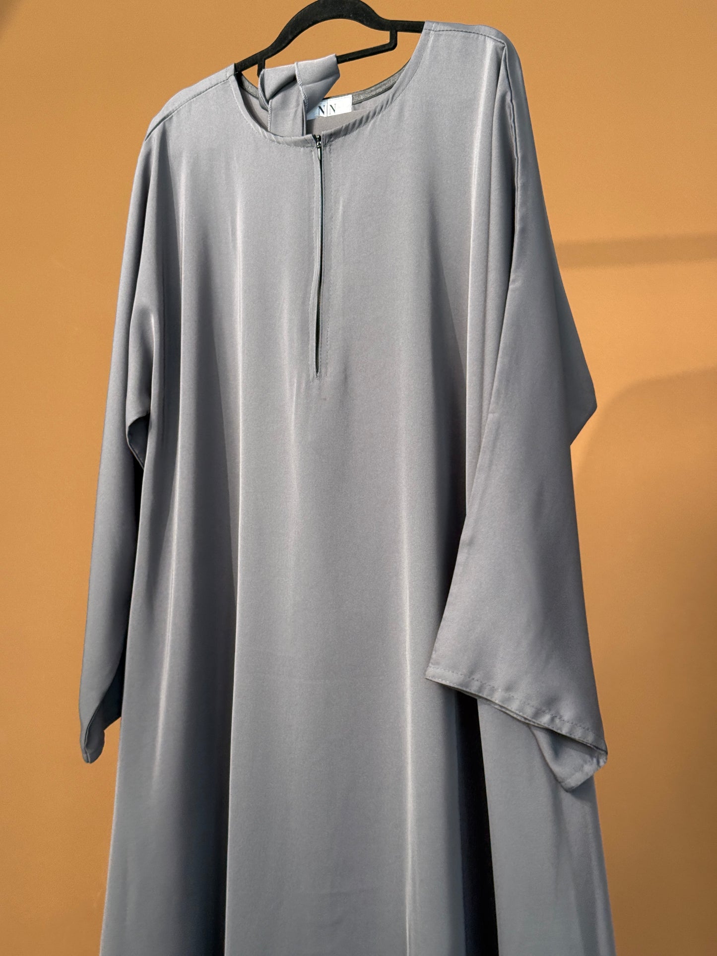 Grey Plain Abaya