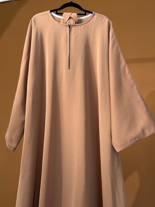Hazelnut Plain Abaya
