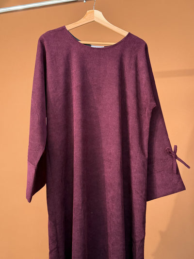 Corduroy Bow - Maroon