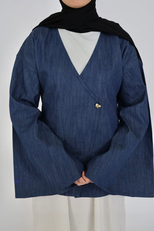 Denim Statement Blouse