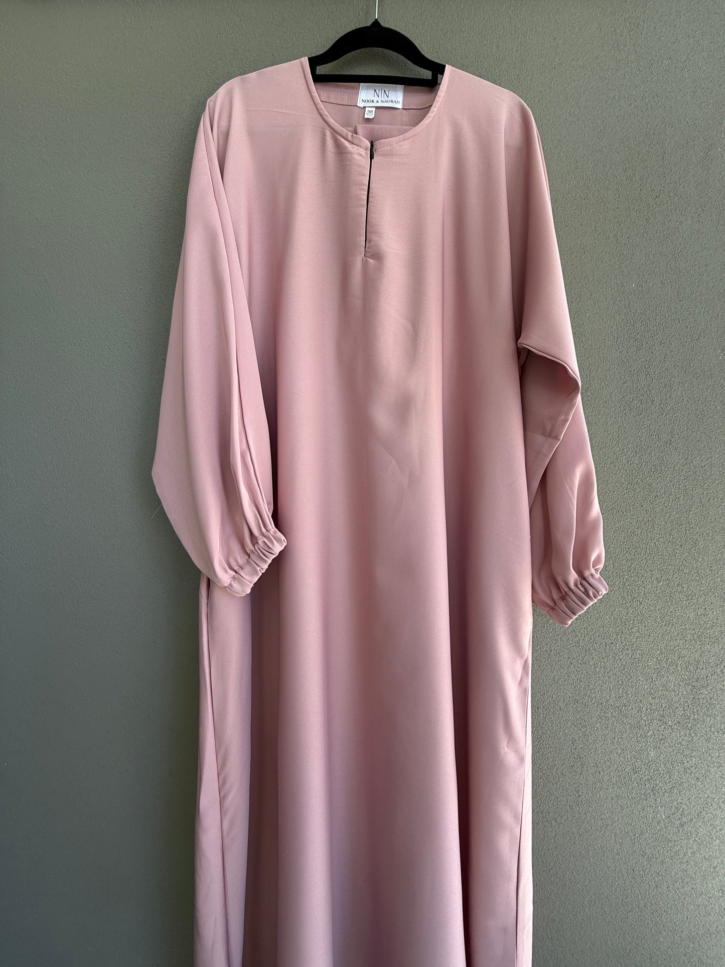 Pink Plain Abaya