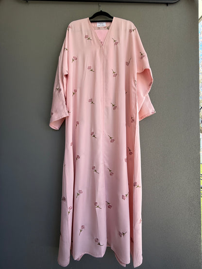 Pink Rose Abaya