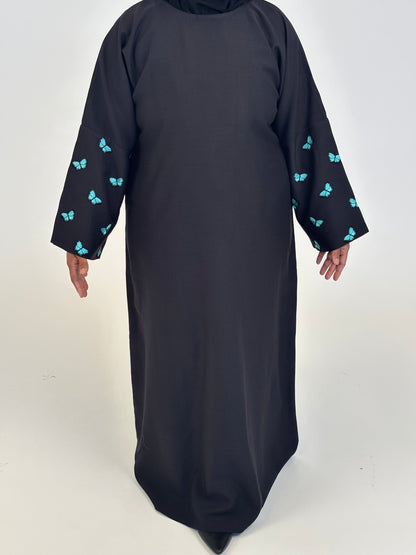 Sumayya - Blue Butterfly Embroidery