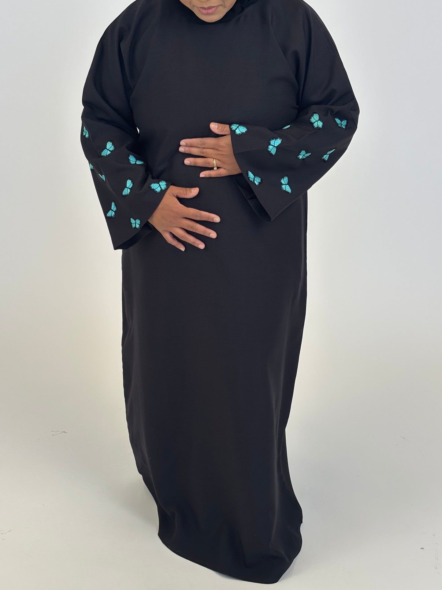 Sumayya - Blue Butterfly Embroidery