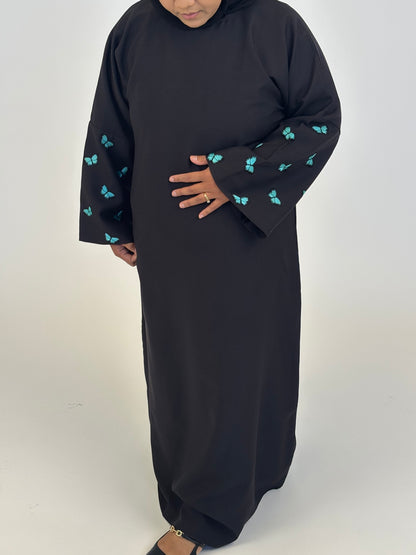 Sumayya - Blue Butterfly Embroidery
