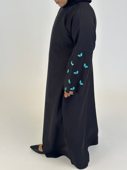 Sumayya - Blue Butterfly Embroidery