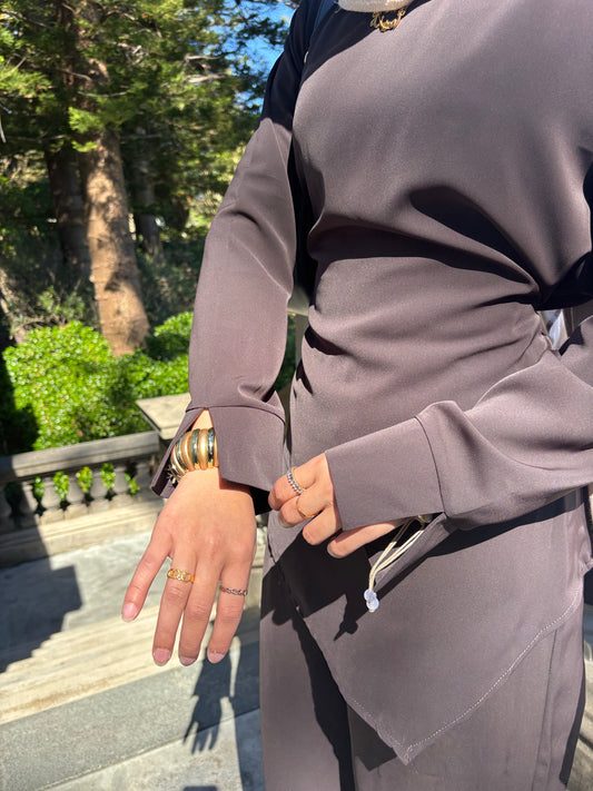 Lina Set- Dark Brown or Black