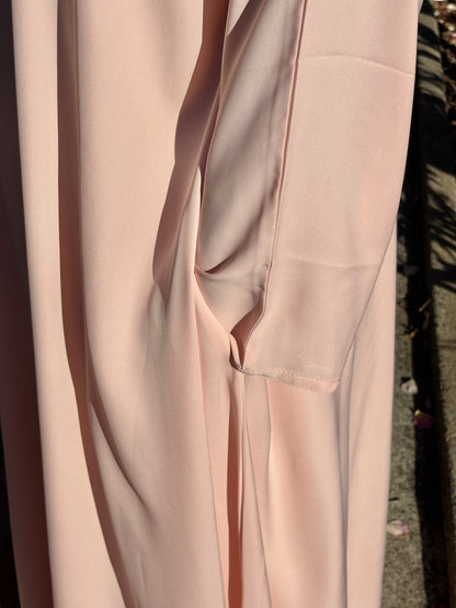 Pink Plain Abaya