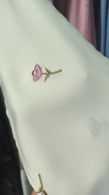 White Rose Abaya